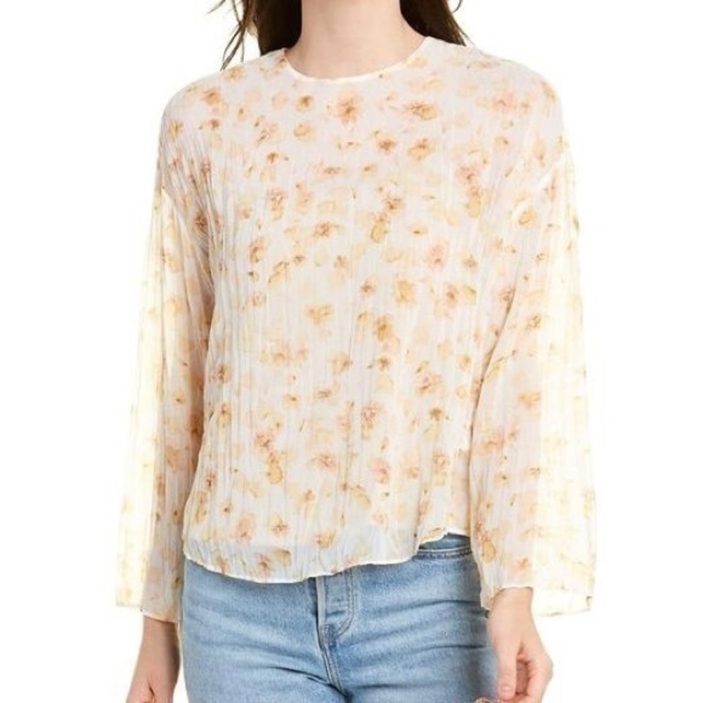 Vince Pressed Petal Blouse